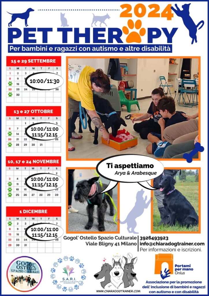 pet therapy autismo disabilità 2024