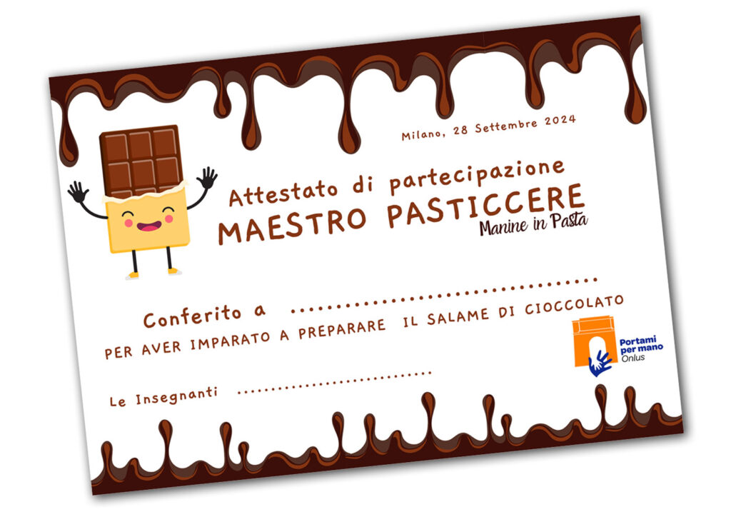 Attestato Maestro Pasticcere Salame Cioccolato 28 sett 2024