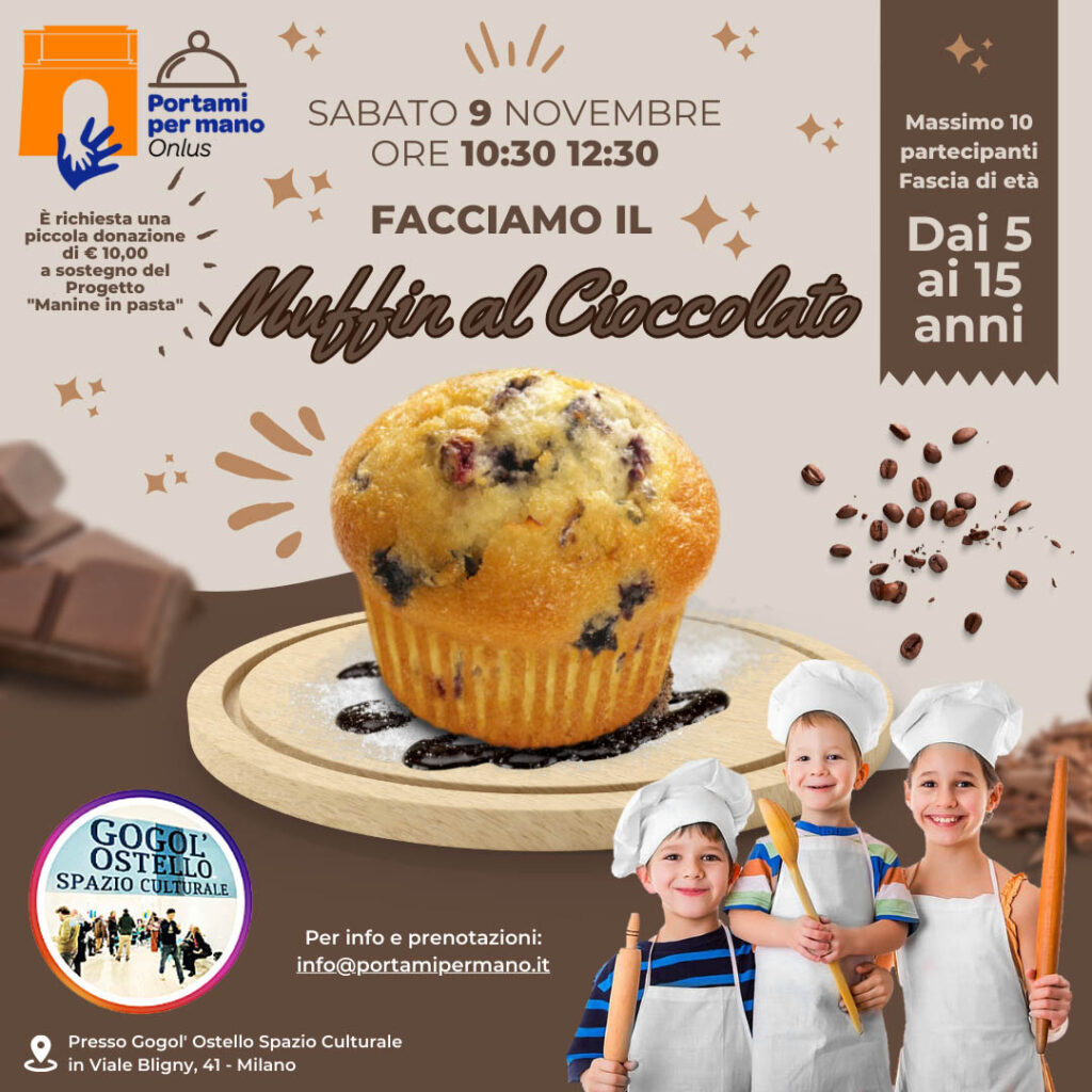 Manine in Pasta Laboratori di pasticceria facciamo il muffin di cioccolato