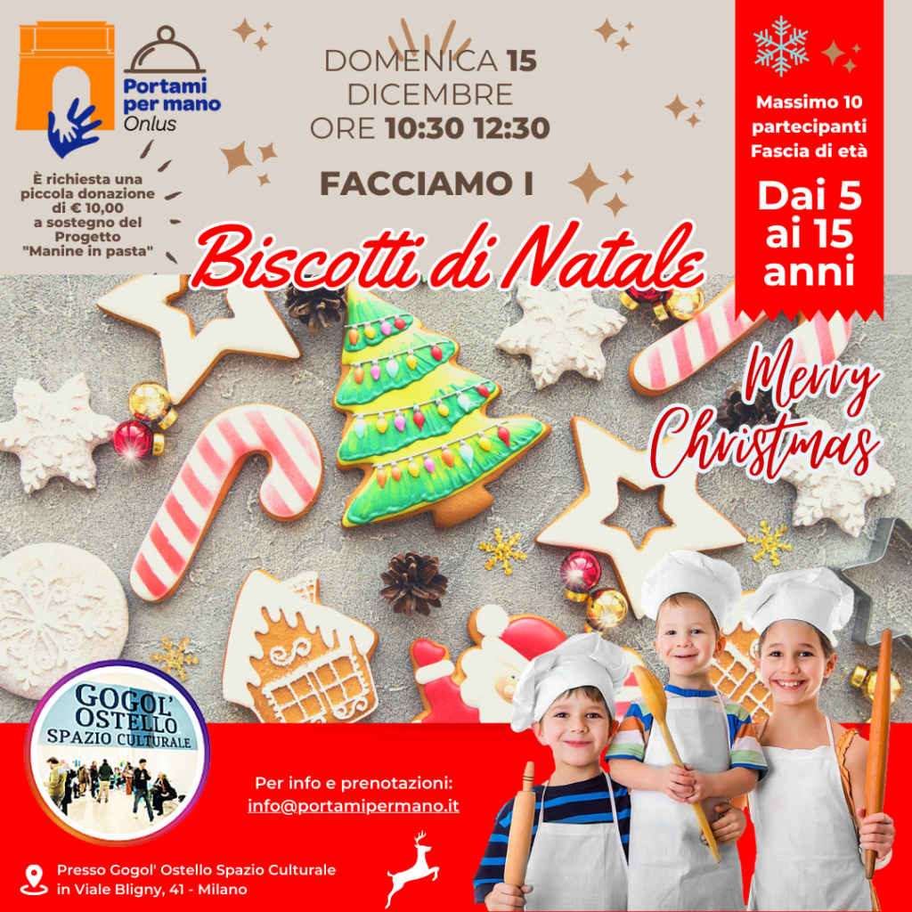 Manine in Pasta Laboratori di pasticceria facciamo i biscotti di Natale